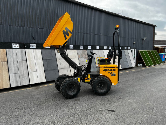 1 Tonne High Tip Dumper Hire - Mecalac TA1EH Pure Clean Rental Solutions 