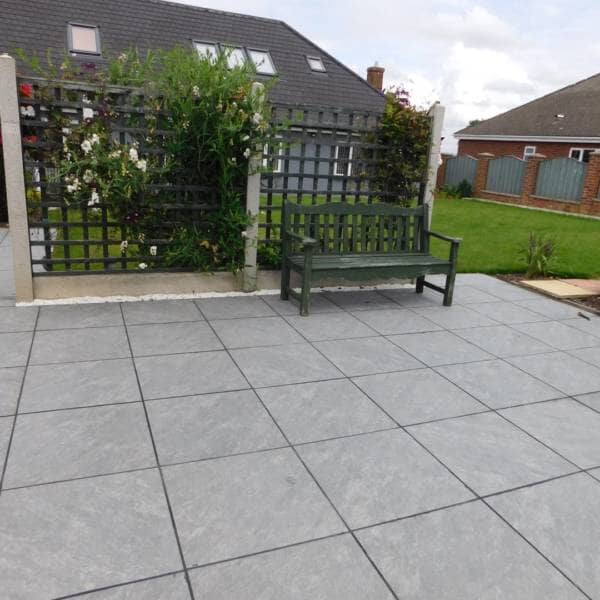 Aged Quartz Grey - Porcelain Paving Pure Clean Rental Solutions 