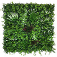 Artificial Green Wall Panel with variegated mixed greens red and white foliage 100x100 cm Pure Clean Rental Solutions 