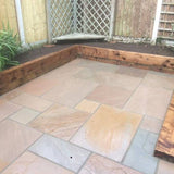 Autumn Brown - Natural Sandstone Paving Pure Clean Rental Solutions 