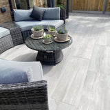 Bosco Grigio - Wood Effect Porcelain Paving Pure Clean Rental Solutions Pallet - 23.04m² - 48 Pieces 