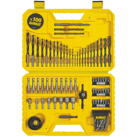 DeWALT Straight Shank Combination Drill Bit Set 100 Pieces Pure Clean Rental Solutions 