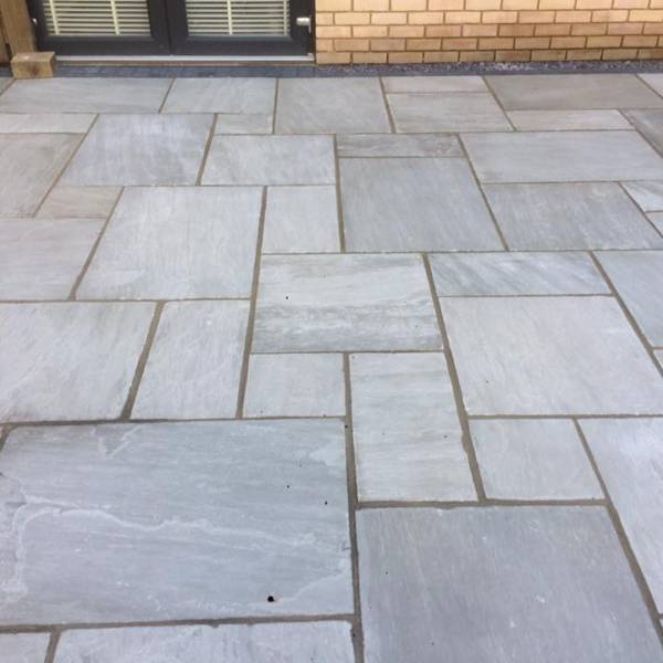 Kandla Grey - Natural Sandstone Paving Pure Clean Rental Solutions 