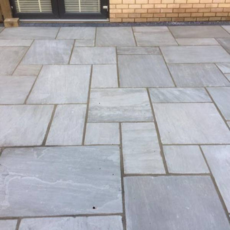 Kandla Grey - Natural Sandstone Paving Pure Clean Rental Solutions 