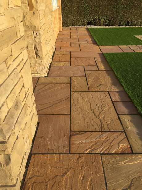 Lalitpur Yellow - Natural Sandstone Paving Pure Clean Rental Solutions 