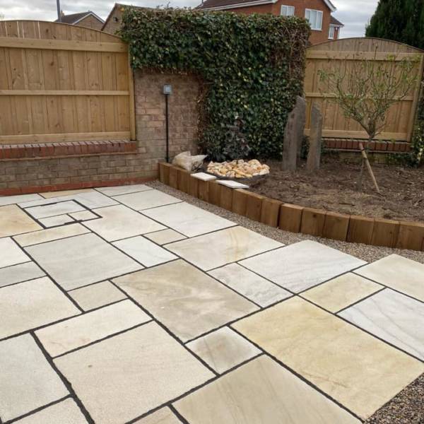 Mint Fossil - Natural Sandstone Paving Pure Clean Rental Solutions 
