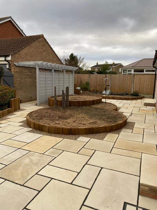 Mint Fossil - Natural Sandstone Paving Pure Clean Rental Solutions 