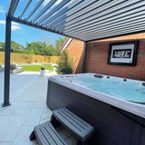 Nova - Titan 3m Square Aluminium Pergola Pure Clean Rental Solutions 