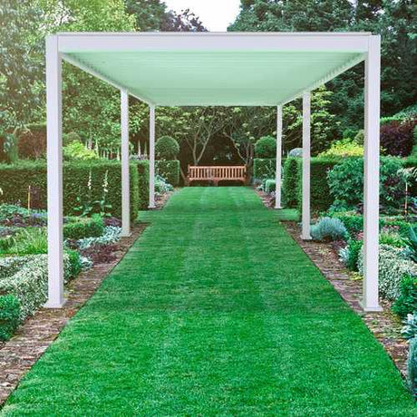 Nova - Titan 6x3m Rectangular Aluminium Pergola Pure Clean Rental Solutions 