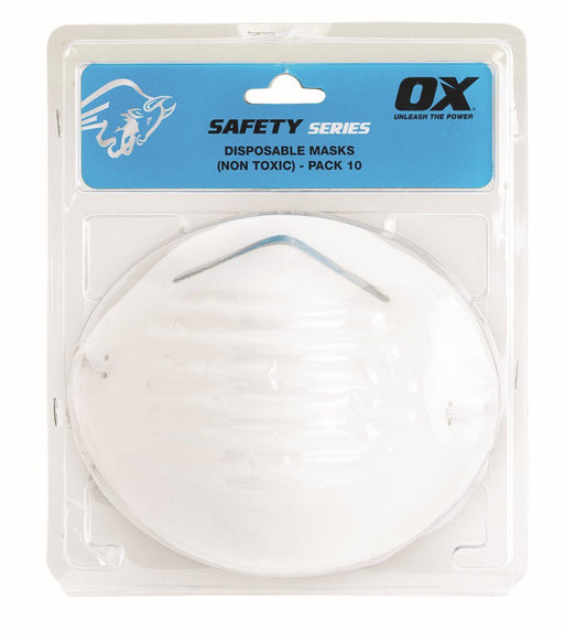 Ox Disposable Masks Non Toxic 10pk Blister Pure Clean Rental Solutions 