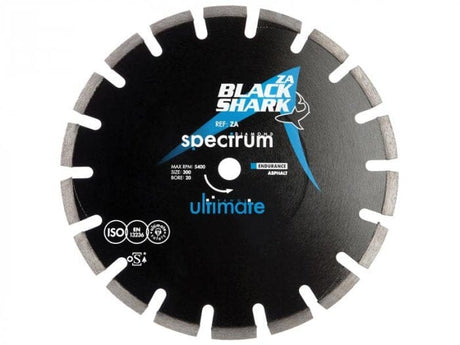 OX Tools ZA Ultimate Shark Diamond Blade - Asphalt 300 x 20mm Pure Clean Rental Solutions ZA300/20 