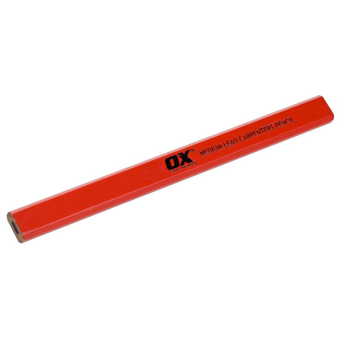 Ox Trade Carpenters Pencils 10pk Pure Clean Rental Solutions Medium Red 