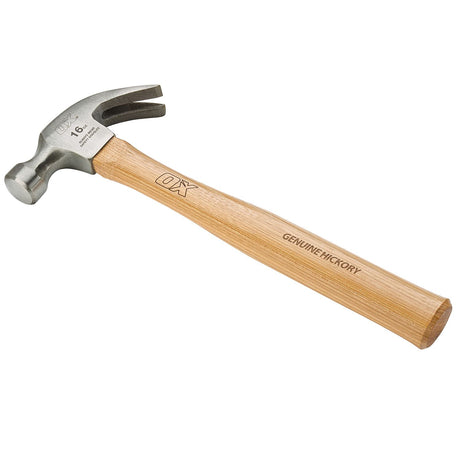 Ox Trade Hickory Handle Claw Hammer - 16oz Pure Clean Rental Solutions 