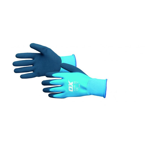 Ox Waterproof Latex Gloves Pure Clean Rental Solutions Size 9 (L) 