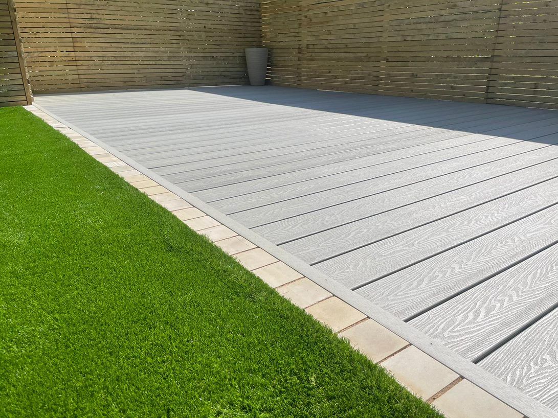 PureDeck Ash Grey 3.6M Composite Decking Board Pure Clean Rental Solutions 