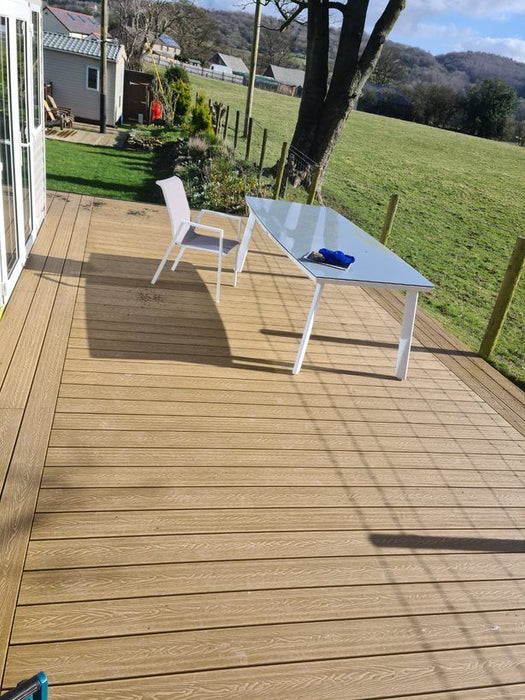 PureDeck Maple 3.6M Composite Decking Board Pure Clean Rental Solutions 
