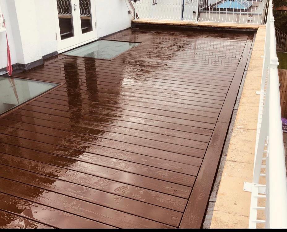 PureDeck Oak 3.6M Composite Decking Board Pure Clean Rental Solutions 