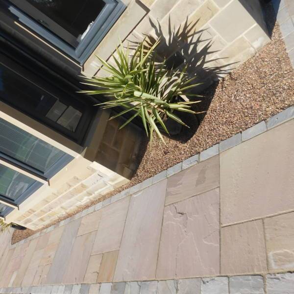 Raj Green - Natural Sandstone Paving Pure Clean Rental Solutions 