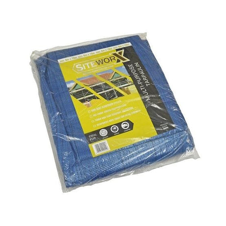 Siteworx Multi-Purpose Tarpaulin Pure Clean Rental Solutions 3m x 4m 