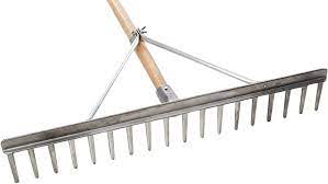 Spear & Jackson Alloy Hay Rake 16T 70" Wooden Handle Tools Pure Clean Rental Solutions 