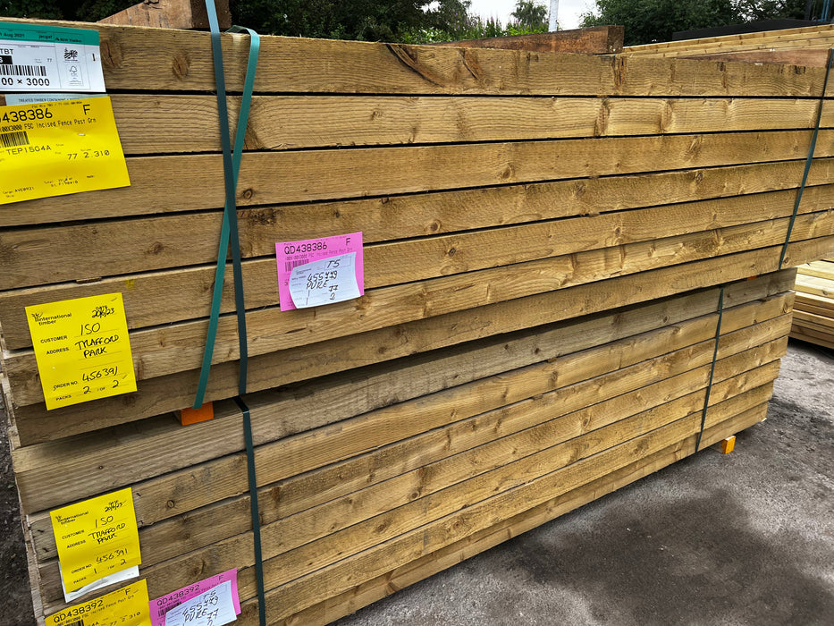 UC4 Timber Fence Post 100mm x 100mm (4"x4") Pure Clean Rental Solutions 